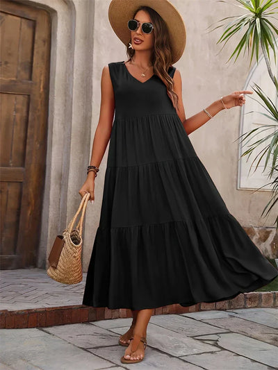 GABRIELLA | Langes, ausgestelltes Kleid mit absolutem Tragekomfort und sommerlichem Stil